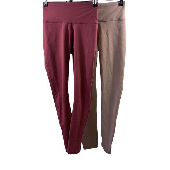 Fabletics Pair Of Athletic Leggings Pink and Burgundy Size XS - Picture 1 of 9
